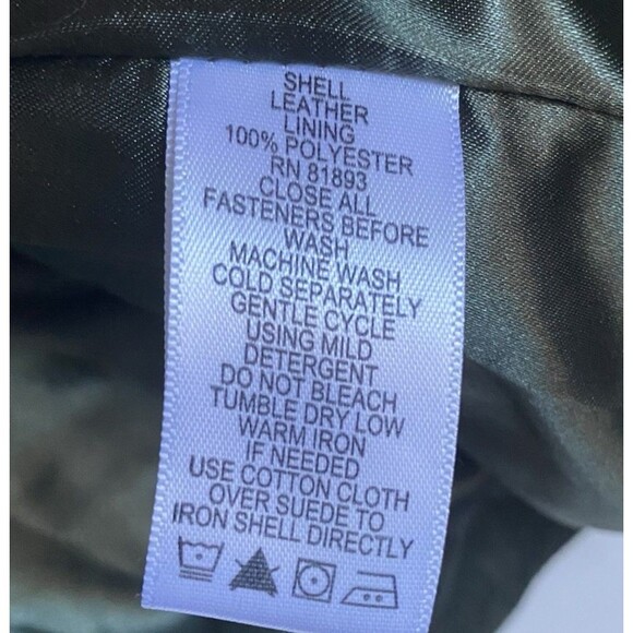 Denim&Co Suede Jacket Women XL Moss Green Button Up Cowgirl Grunge - Picture 11 of 12